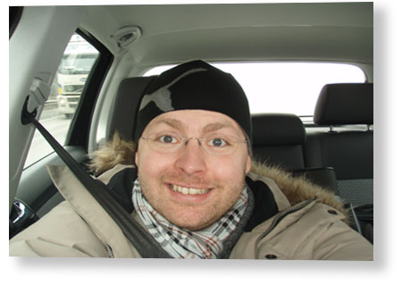 Jag åker bil.